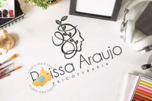 Logomarca para psicoterapia com design equilibrado e harmonioso, utilizando cores suaves e formas simbólicas que transmitem acolhimento, bem-estar e transformação. Ideal para profissionais da área da saúde mental que desejam uma identidade visual profissional e acolhedora.