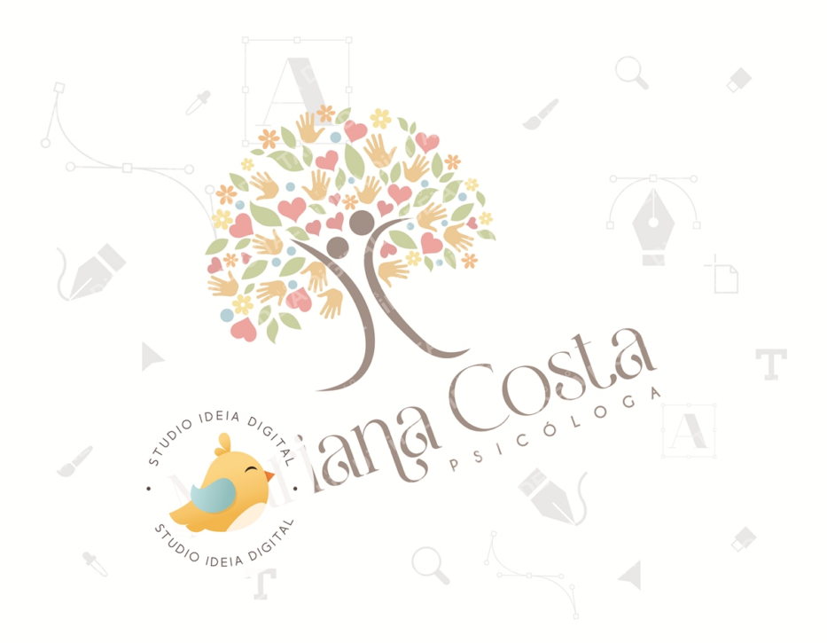 Logomarca Psicóloga Infantil Atendimento Clínico