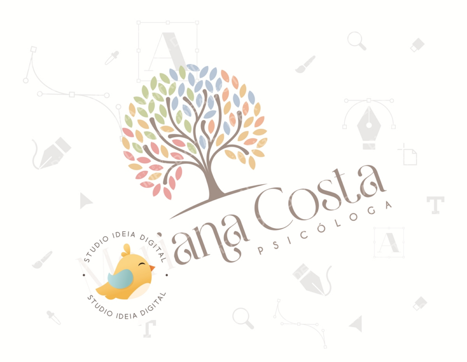 Logomarca Psicóloga Infantil Personalizada